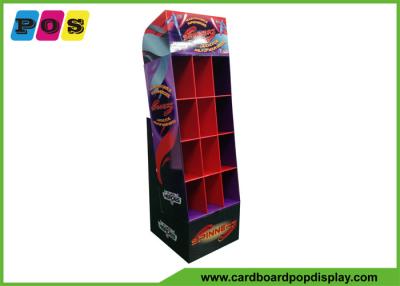 China Point Of Sales PDQ Retail Display Custom Corrugated With 12 Pockets POC040 for sale