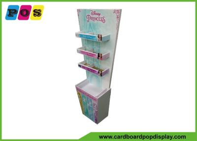 China Floor Standing Cardboard Pop Displays Equip Three Shelves For Kids Cosmetics FL197 for sale