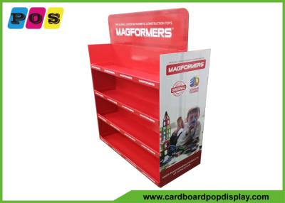 China Double Sided Corrugated Pallet Display Stands For Box Packed Games PA039 for sale