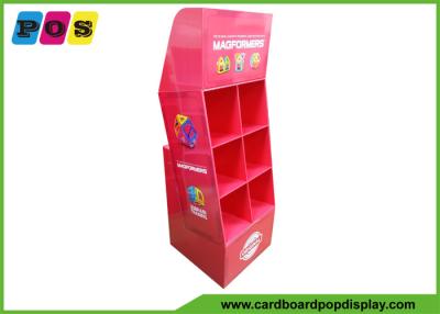 China Advertising Cardboard PDQ Retail Display 6 Cells For Point Of Purchase POC043 for sale