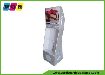 China POS Cardboard Floor Power Wing Display For Free Cheesecake Server HD013 for sale