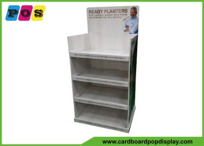 China Multi Shelves Cardboard Product Displays , Shinny UV Vanish Shop Display Stands For Ready Planters FL207 for sale