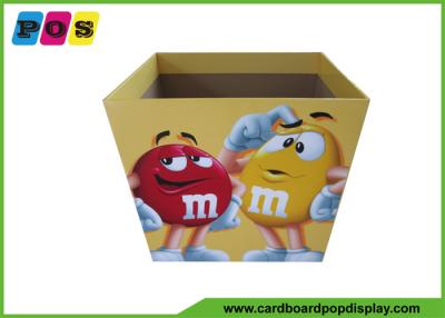 China Point Of Sale Retail Cardboard Recycling Bins Display Stand For M&M Candies DB019 for sale