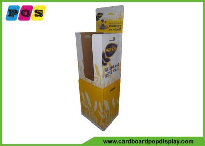 China POP Bread Corrugated Dump Bin Display Flat Packed With Bottom Storage Box DB020 for sale