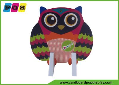 China Retail Paperboard Standee Display Assembly Packing With Owl Printing AD004 for sale