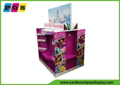 China Point Of Sales Cardboard Display Shelves , Four Sided Corrugated Display Stand For Princess Dress PA043 for sale