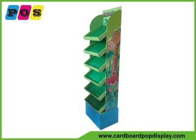 China Corrugated Floor Standing Cardboard Point Of Sale Display Unit Fsdu With Tilting Tray for sale