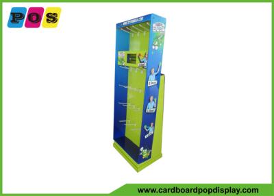 China Customized Cardboard Power Wing Display With Plastic Hooks For Magic Products for sale