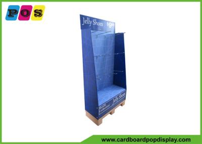 China Retail Store Hook Hanging Cardboard Peg Display Corrugated Display Stand For Shoes for sale