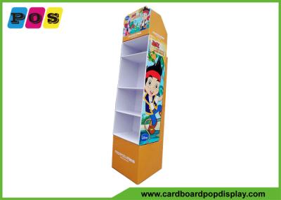 China Corrugated Cardboard Toy Display Stand Paper Floor Rack For Promotion FL108 for sale