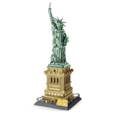 China The American Statue of Liberty Plastic Assembled Building Block The New York Statue High Mode Of Small Particles for sale