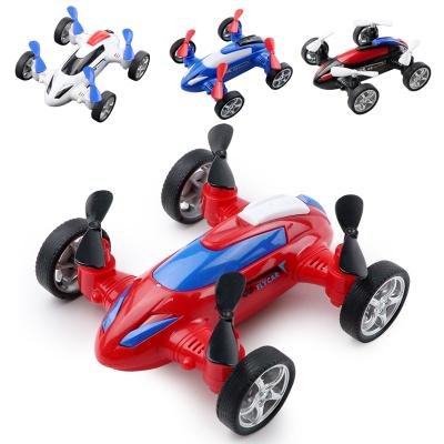 China Eco-friendly High Quality Children's Double Friction Four-axis Aircraft New Arrival Inertia Vehicle Fly Car Toys for sale