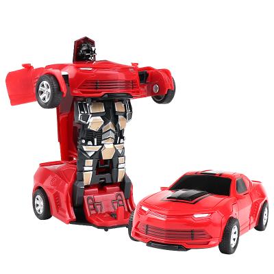 China Wholesale Eco-Friendly Cheap Car Deformation Robot Toy Transformation Car Friction For Kids for sale