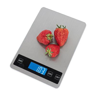 China With Scale Tray Platform Lcd Stainless Steel 5 Kg Weigh Electronic Digital Food Kitchen Measuring Weighing Scale for sale