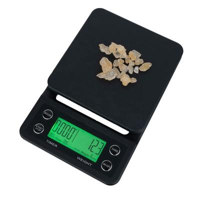 China WITH LID Portable Household and Commercial Using 3kg/0.1g Digital Coffee Timer Scale for sale