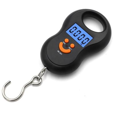 China 50 Kg Digital Weighing Scale Portable Hanging Hand Travel Luggage Weight Electronic Scale 33*21mm for sale