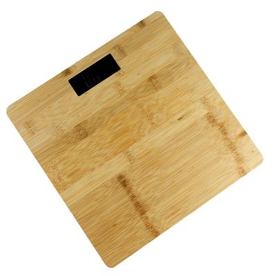 China WITH LID Hot Selling Portable LCD Display Bamboo Type Digital Bathroom Scale Body Weight Scale for sale