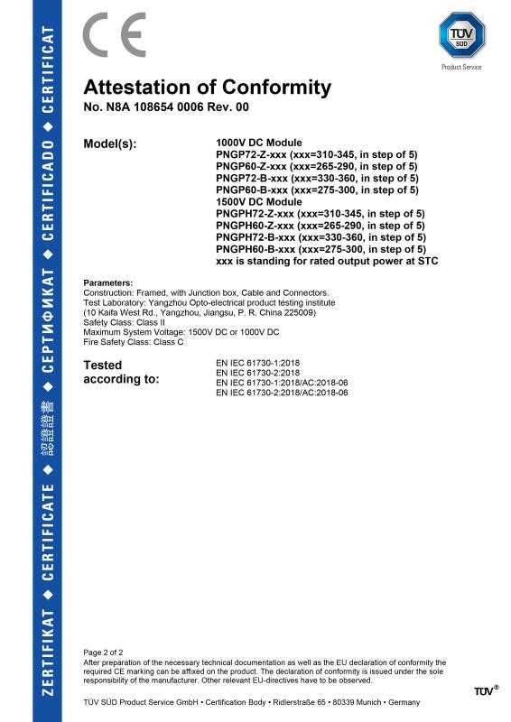 CE - Hefei Pinergy Solar Technology Co., Ltd.