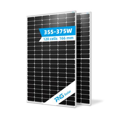 China Commercial grade solar panel 365w 370w 375w 380with an A grade highest efficiency solar panel solar module for sale