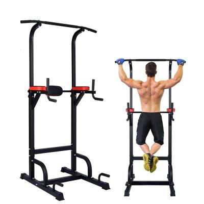 China Universal Home Gym Exercise Equipment Pull Up Bar Fitness Dip Station Home Power Tower for sale