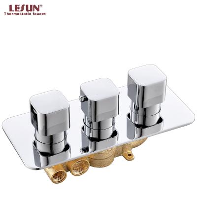 China Without High End Thermostatic Slide Bar LESUN 3 Functions Concealed Shower Valve For Bathroom for sale