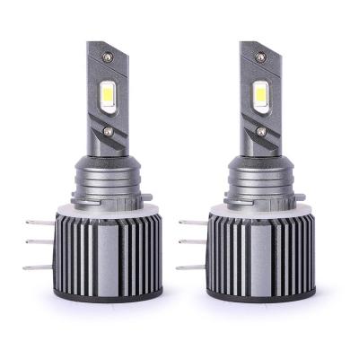 China Good Quality Copper Aluminum And Red H15 Auto Lighting Led Headlight Bulb Canbus Good Price Led Light For Car 12V High Beam 90w 10000lm for sale