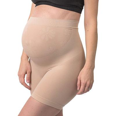 China Bulk Price Antibacterial Women Shapewear Mid Thigh Waist Pettipant Pregnancy Seamless Maternity Underwear Tops For Belly Support for sale