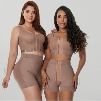 China Antibacterial Postpartum Body Shaper Postparto Waist Trainer Fajas Colombianas Compression Women Tummy Control Full Bodysuit for sale