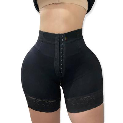 China Antibacterial Diet Fajas Lace Up Flat Belly Creams Butt Lifter Shapewear Curves Hooks Remonte Fesse Charm Butt Lifting Short Pants for sale