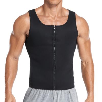 China Men Body Shaper Compression Shirt Weight Loss Workout QUICK DRY Knitwear Slimming Vest Waist Trainer Tank Tops Shapewear Sauna Suit for sale