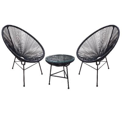 China Modern Modern Furniture Garden Sets Dining Round Table 2 Chairs for sale