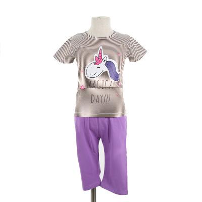 China 100% Soft Breathable Cotton Baby Kids Girls Pajamas Breathable Pajamas Sets for sale