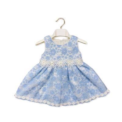 China Customizable Spring Spring Floral Children's Fashion Sleeveless Dress Washable for sale