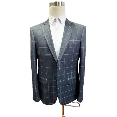 China 2022 Newest Design Anti Wrinkle Business 3 Piece High Quality Slim Plaid Work Casual Wear For Man for sale