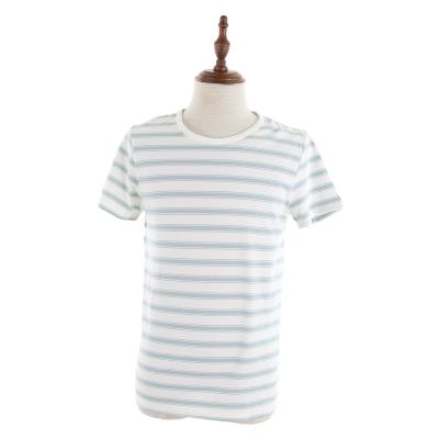 China Anti-Wrinkle Anti-Wrinkle Stripe Men's Latest Round Neck Slim Cotton Polo T-Shirt for sale