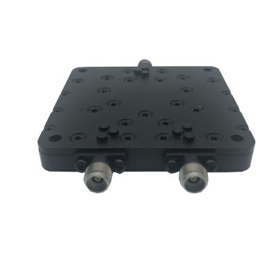 China Low Pim Black 2 Way Power Divider In Microwave Rohs Compliant 190*113*54mm for sale