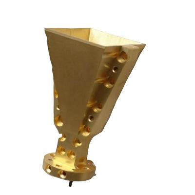 China High Isolation Microwave Waveguide Antenna Wr 10 Gold Plating 75x30x29mm for sale