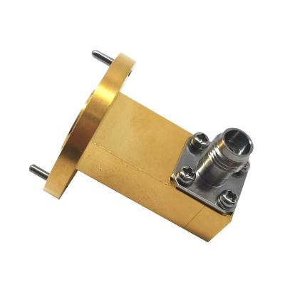 China 0.35dB High Frequency 60GHz Waveguide To Coax Adapter for sale