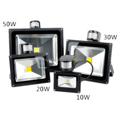 China Outdoor garden yihao all high wattage ip65 power Motion-activated solar flood light for sale