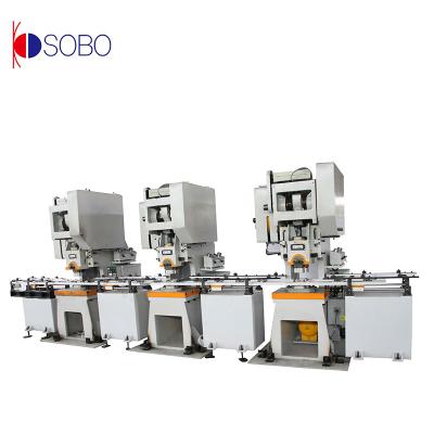 China Fully Automatic Products Tin Can Production Line For Ends Square Hole Punch for sale