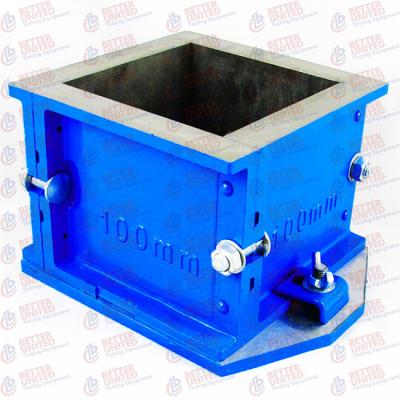 China Cast Iron Cube Mould Four Part 100 Mm Concrete Testing Equipment for sale