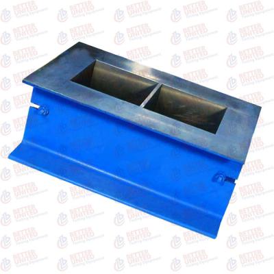 China Standard AASHTO T23 Concrete Testing Machine Steel Grout Cube Moulds 2 Gang 11Kg for sale