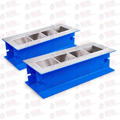 China Steel Mortar Cube Mould 150x150x150mm 4 Gang Cement Cube Molds for sale