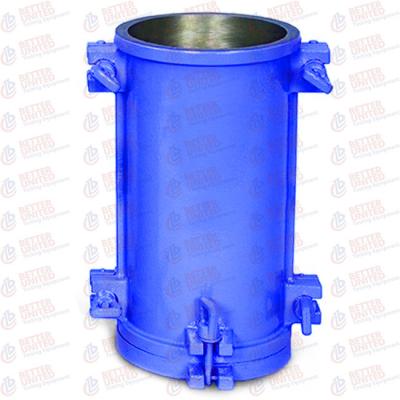 China 160x320mm Concrete Test Cylinder Molds , Split Cylindrical Mould For Concrete for sale