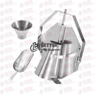 China Portable Slump Cone Set Stainless Steel Concrete Testing Equipment for sale