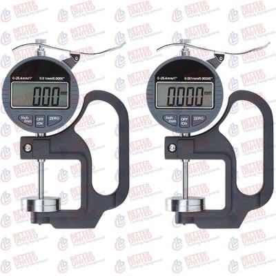 China Industrial Grade Mini Digital Thickness Gauge Range 0-10mm 0-25mm for sale