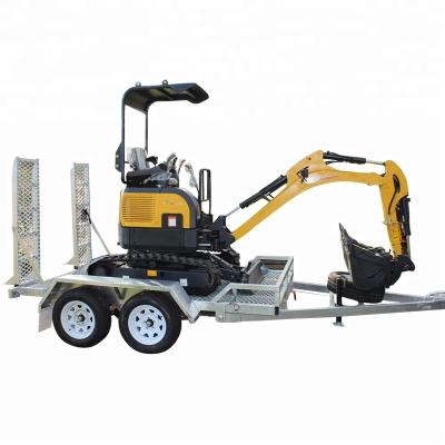 China Mini Excavator Trailer 8x4 car trailer sale pit for loading excavator for sale