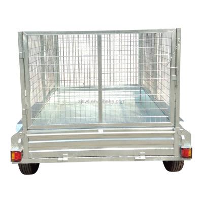 China Double Axle Caged Car Trailer 9x5 Trailer With 3500kg Atm for sale