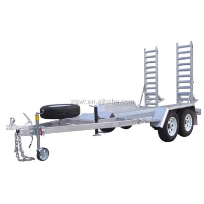 China Car Trailer 10X5 MINI EXCAVATOR TRAILER, RATED 2TON for sale