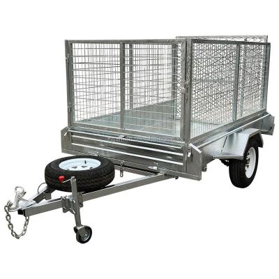 China Single Axle Caged Car Trailer 2100mmx1500mm Box Trailer for sale